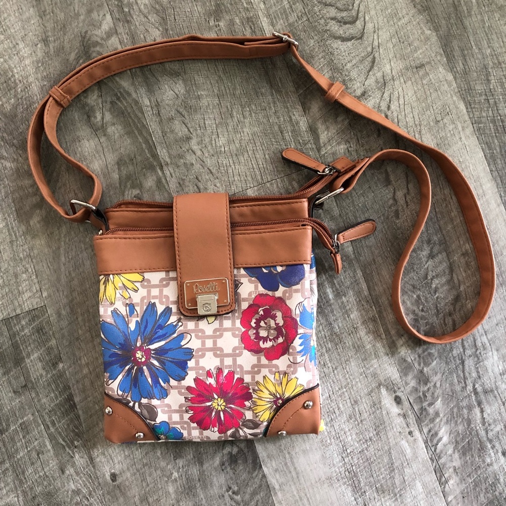 Floral Rossetti crossbody purse